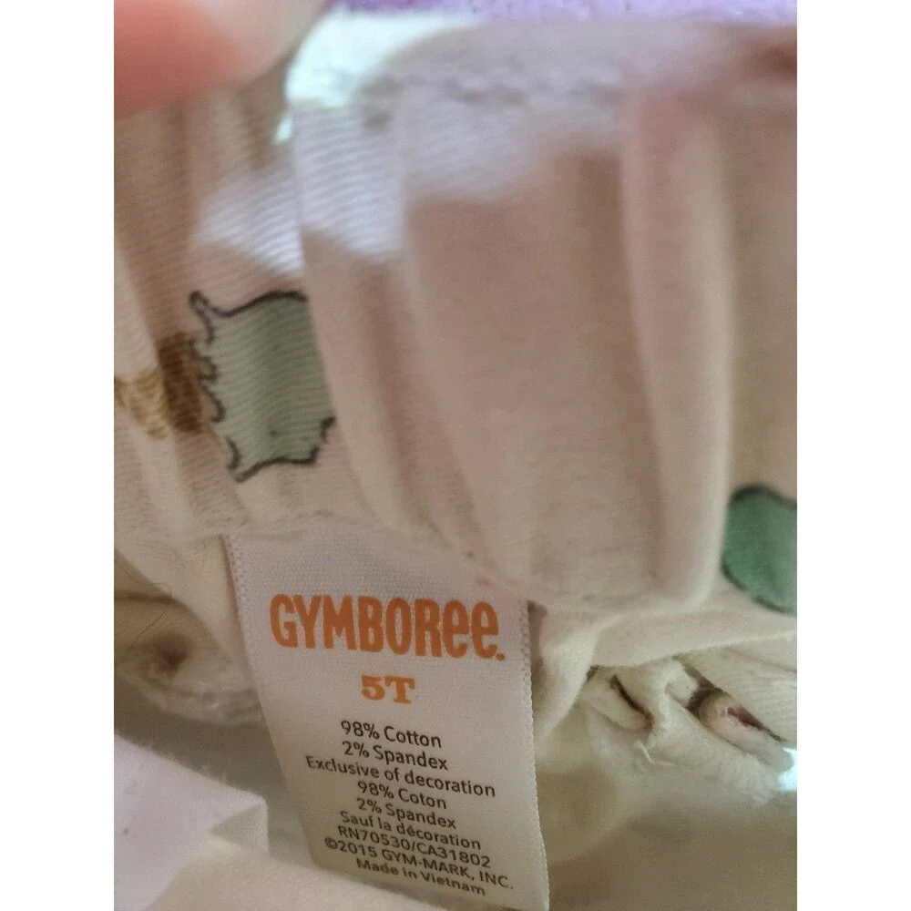 5T Gymboree White Multicolored Ice Cream Shorts
